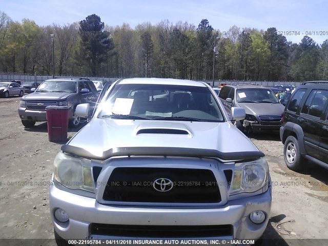 3TMLU42N36M004258 - 2006 TOYOTA TACOMA DOUBLE CAB SILVER photo 6