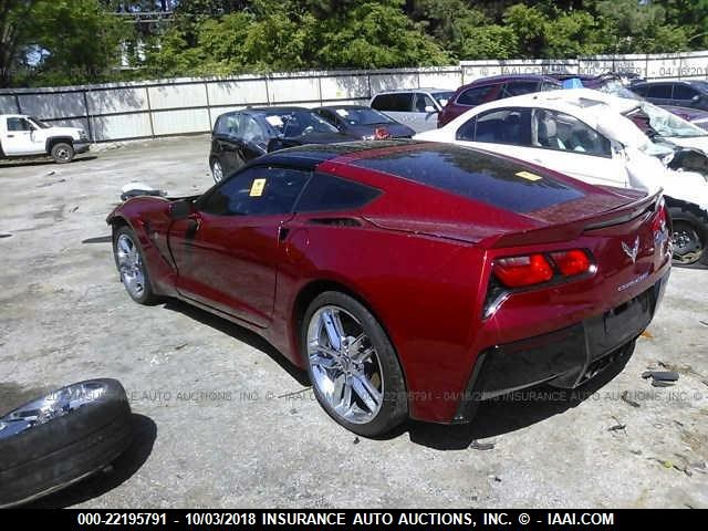 1G1YD2D77F5122739 - 2015 CHEVROLET CORVETTE STINGRAY/2LT MAROON photo 3