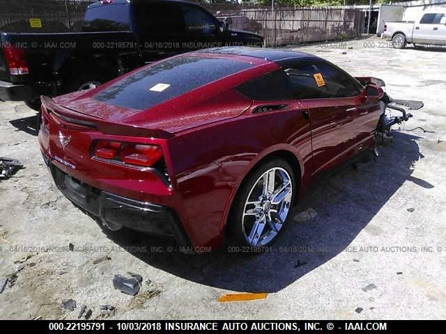 1G1YD2D77F5122739 - 2015 CHEVROLET CORVETTE STINGRAY/2LT MAROON photo 4