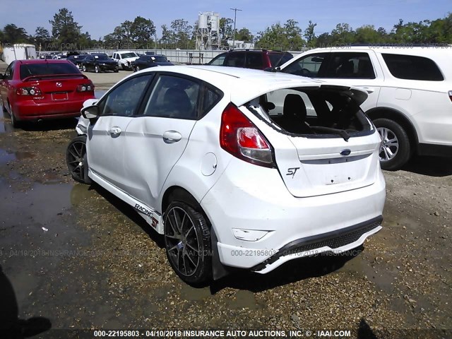 3FADP4GX0FM110209 - 2015 FORD FIESTA ST WHITE photo 3