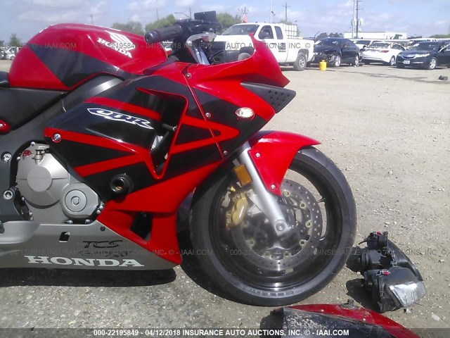 JH2PC37023M000180 - 2003 HONDA CBR600 RR RED photo 5