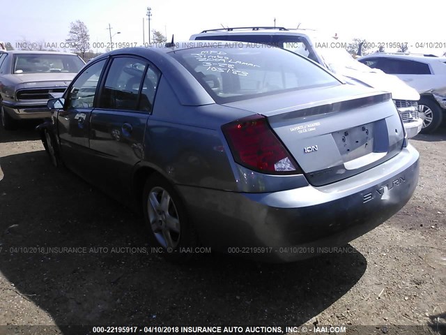 1G8AJ55F66Z105183 - 2006 SATURN ION LEVEL 2 GRAY photo 3