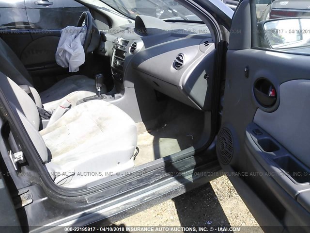 1G8AJ55F66Z105183 - 2006 SATURN ION LEVEL 2 GRAY photo 5