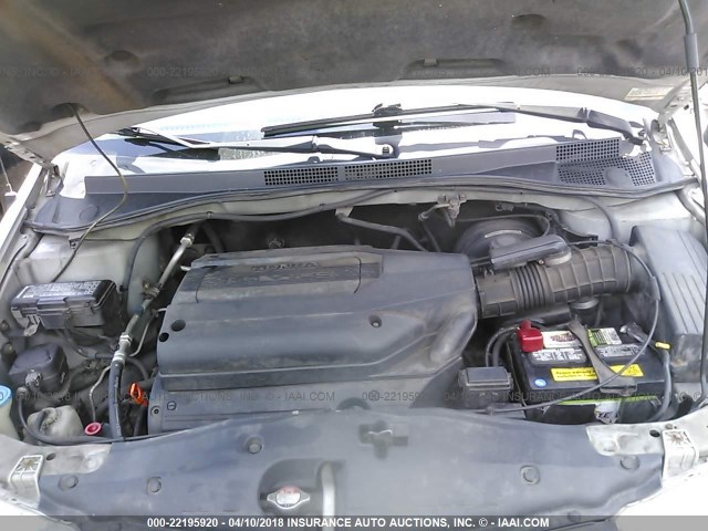 5FNRL18913B073214 - 2003 HONDA ODYSSEY EXL ვერცხლისფერი ფოტო 10