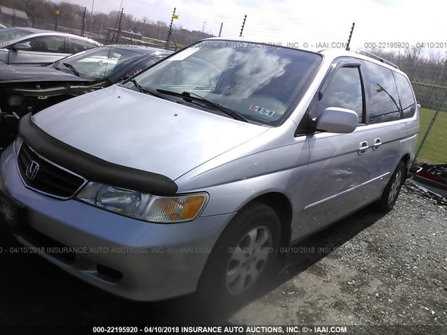 5FNRL18913B073214 - 2003 HONDA ODYSSEY EXL ვერცხლისფერი ფოტო 2
