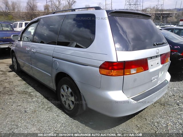 5FNRL18913B073214 - 2003 HONDA ODYSSEY EXL ვერცხლისფერი ფოტო 3