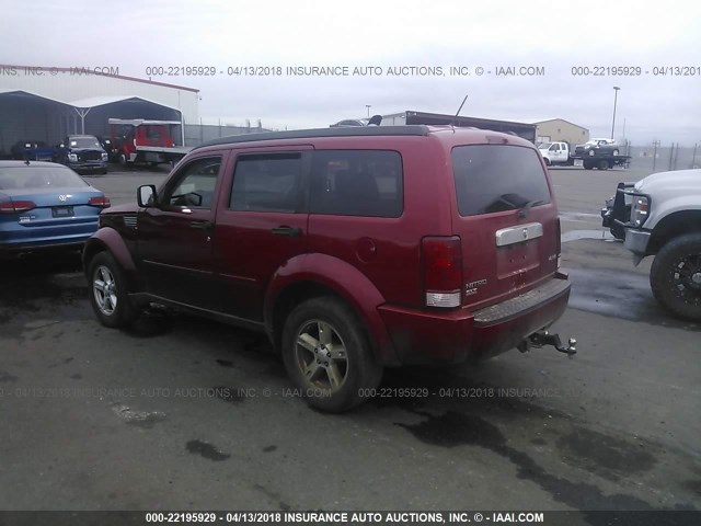 1D8GU58K08W283192 - 2008 DODGE NITRO SLT RED photo 3