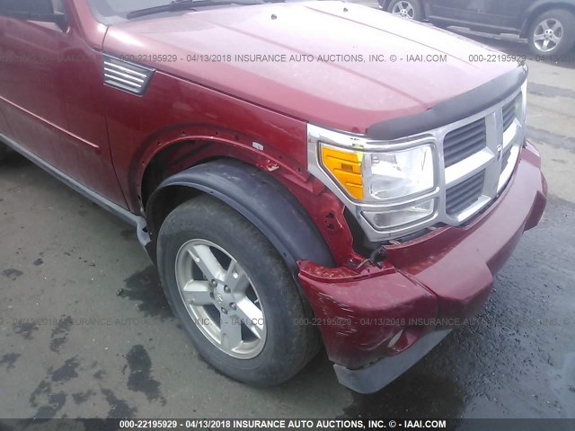 1D8GU58K08W283192 - 2008 DODGE NITRO SLT RED photo 6