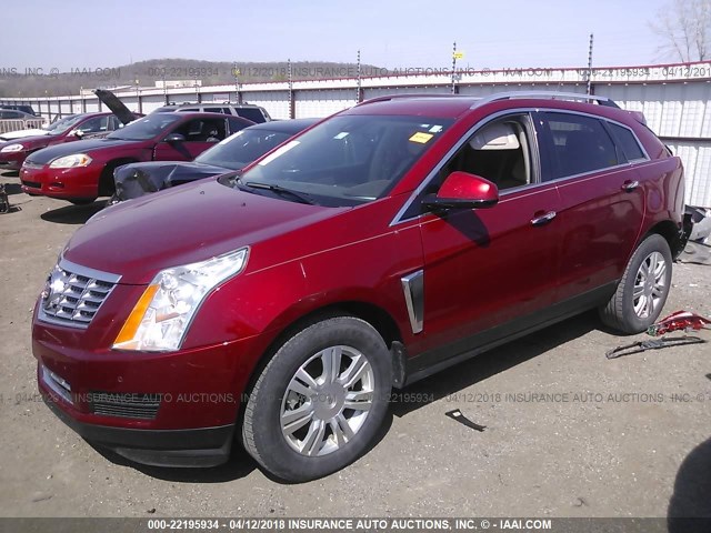 3GYFNCE34DS569877 - 2013 CADILLAC SRX LUXURY COLLECTION RED photo 2