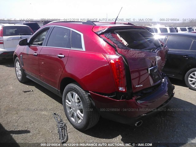 3GYFNCE34DS569877 - 2013 CADILLAC SRX LUXURY COLLECTION RED photo 3