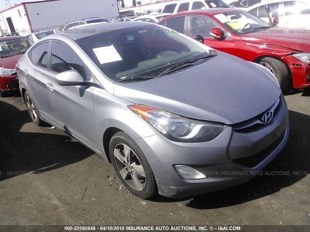 KMHDH4AE7CU386002 - 2012 HYUNDAI ELANTRA GLS/LIMITED GRAY photo 1