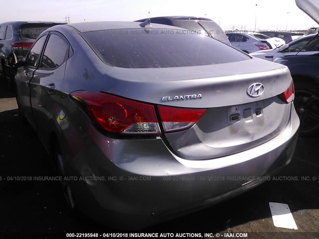 KMHDH4AE7CU386002 - 2012 HYUNDAI ELANTRA GLS/LIMITED GRAY photo 6