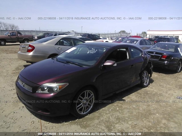 JTKDE177350059636 - 2005 TOYOTA SCION TC BURGUNDY photo 2