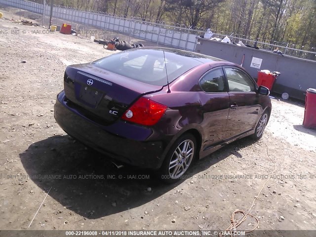 JTKDE177350059636 - 2005 TOYOTA SCION TC 勃艮第红 照片 4