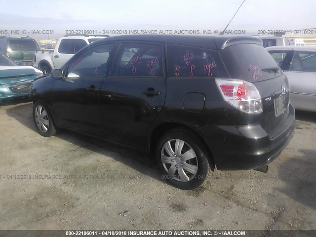 2T1KR32E86C597759 - 2006 TOYOTA COROLLA MATRIX XR BLACK photo 3