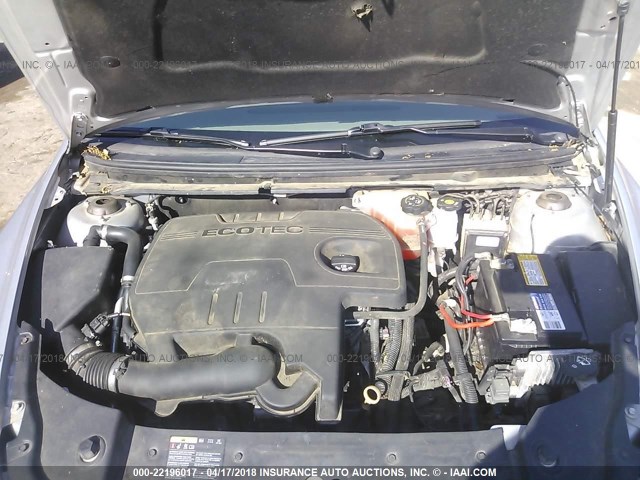 1G1ZC5E19BF191133 - 2011 CHEVROLET MALIBU 1LT 银色 照片 10
