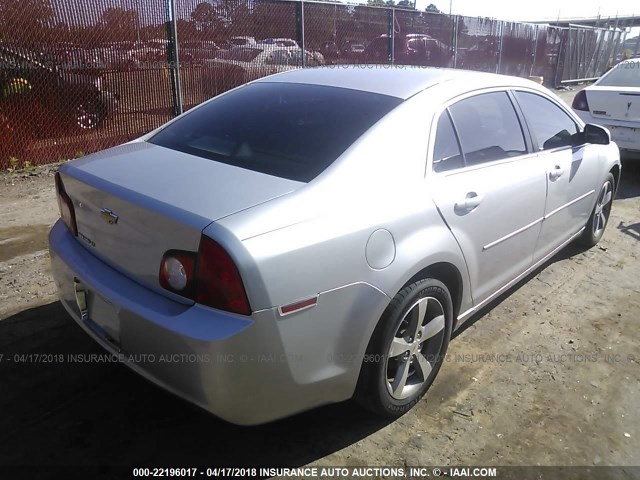 1G1ZC5E19BF191133 - 2011 CHEVROLET MALIBU 1LT 银色 照片 4