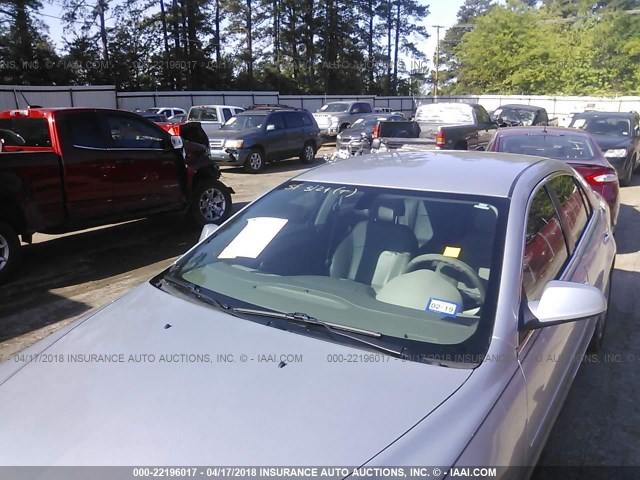 1G1ZC5E19BF191133 - 2011 CHEVROLET MALIBU 1LT 银色 照片 6