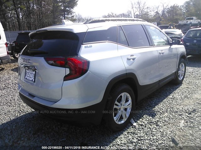 3GKALMEV9JL236498 - 2018 GMC TERRAIN SLE SILVER photo 4