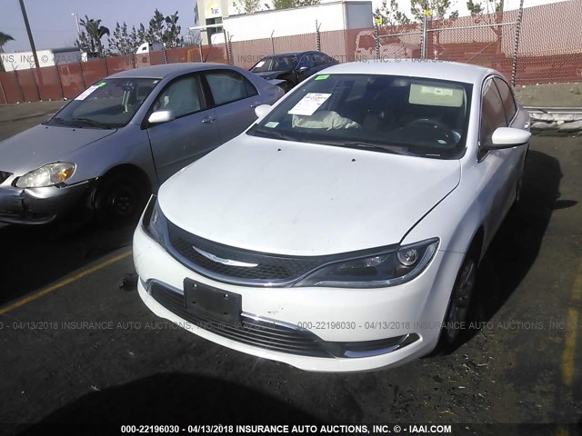 1C3CCCAB4FN671287 - 2015 CHRYSLER 200 LIMITED WHITE photo 2