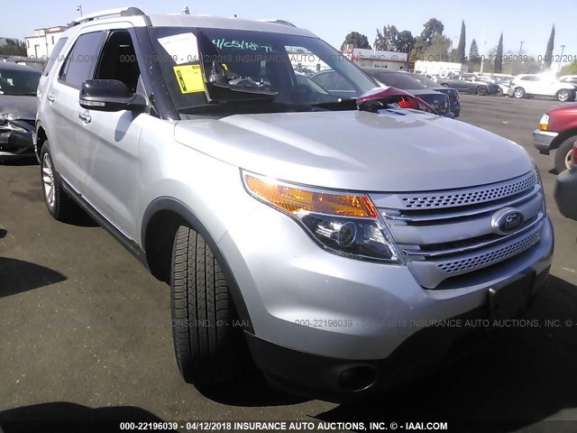 1FM5K7D88DGB27709 - 2013 FORD EXPLORER XLT SILVER photo 1