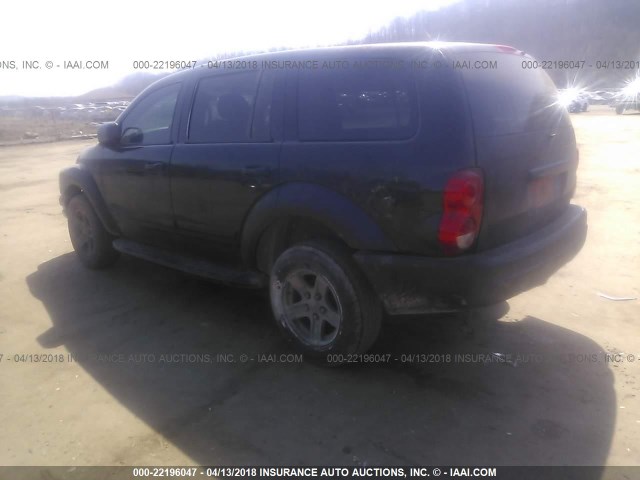 1D8HB58D75F518517 - 2005 DODGE DURANGO LIMITED BLACK photo 3