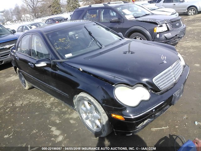 WDBRF64JX2E001415 - 2002 MERCEDES-BENZ C 320 BLACK photo 1