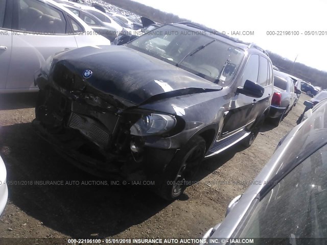5UXZV4C50BL402835 - 2011 BMW X5 XDRIVE35I BLACK photo 2