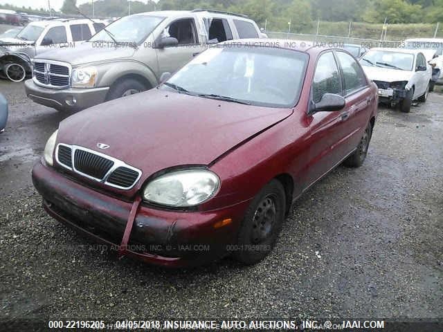 KLATA52602B693868 - 2002 DAEWOO LANOS S RED photo 2