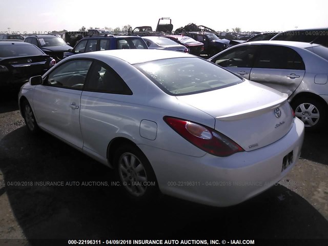 4T1CE38P44U813319 - 2004 TOYOTA CAMRY SOLARA SE/SLE WHITE photo 3