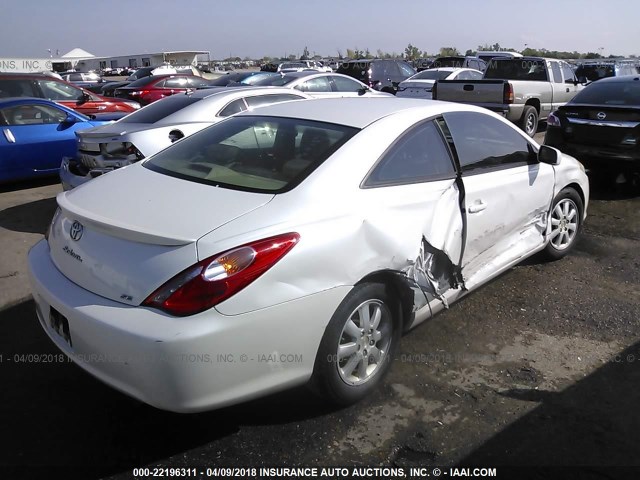 4T1CE38P44U813319 - 2004 TOYOTA CAMRY SOLARA SE/SLE WHITE photo 4