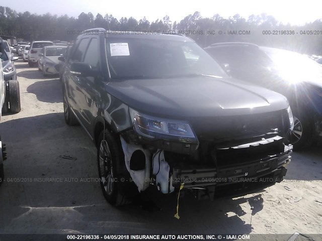 1FM5K7F83JGA28210 - 2018 FORD EXPLORER LIMITED Grau Foto 1