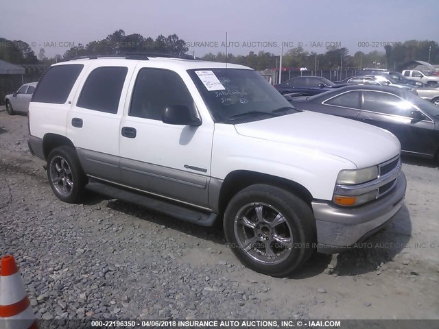 1GNEC13TXYJ150381 - 2000 CHEVROLET TAHOE C1500 WHITE photo 1