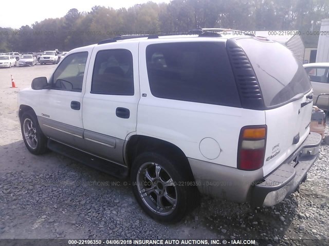 1GNEC13TXYJ150381 - 2000 CHEVROLET TAHOE C1500 WHITE photo 3