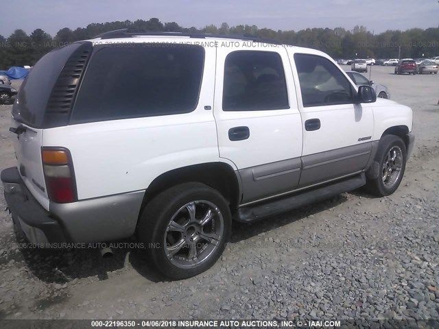 1GNEC13TXYJ150381 - 2000 CHEVROLET TAHOE C1500 WHITE photo 4