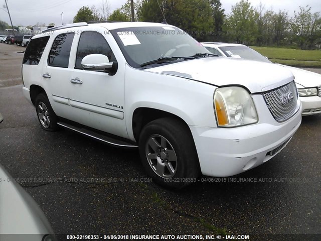 1GKFK63837J146863 - 2007 GMC YUKON DENALI WHITE photo 1