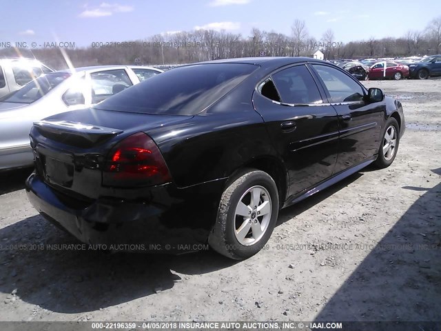 2G2WP552261112586 - 2006 PONTIAC GRAND PRIX BLACK photo 4