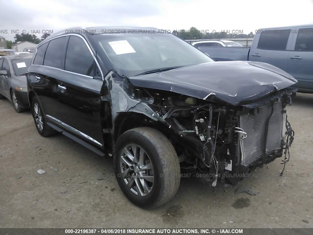 5N1AL0MN6DC340870 - 2013 INFINITI JX35 BLACK photo 1