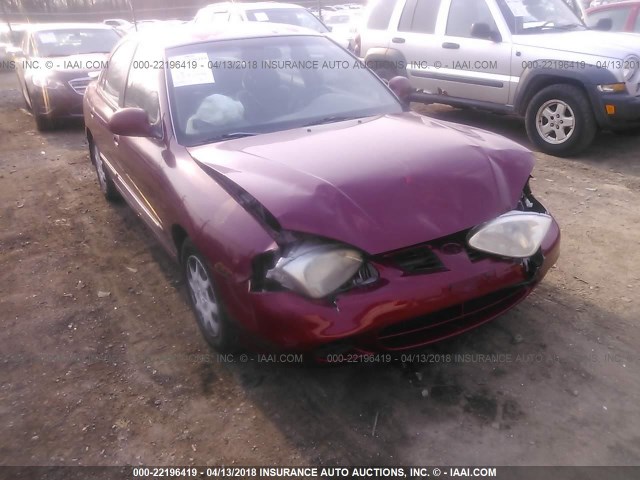 KMHJF35F6YU016026 - 2000 HYUNDAI ELANTRA GLS BURGUNDY photo 6