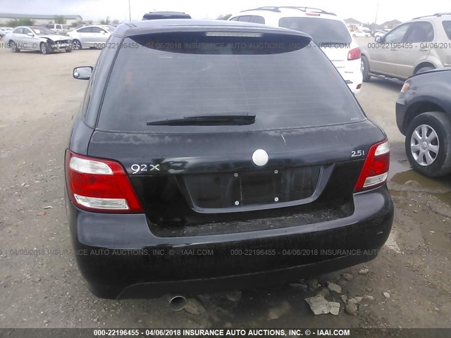 JF4GG61675H057460 - 2005 SAAB 9-2 LINEAR BLACK photo 6