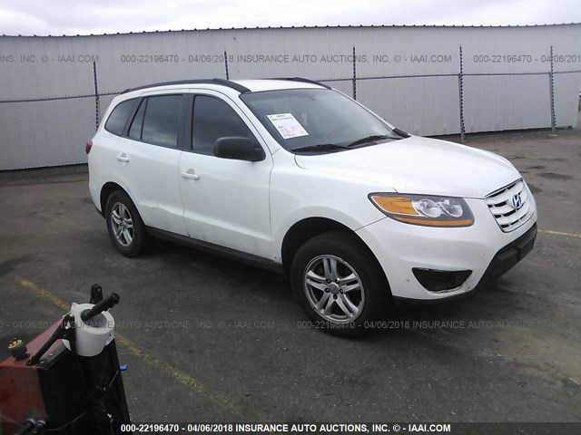 5NMSGDAB3AH377788 - 2010 HYUNDAI SANTA FE GLS WHITE photo 1