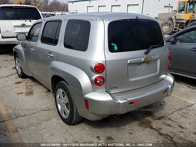 3GNDA13D28S558348 - 2008 CHEVROLET HHR LS SILVER photo 3