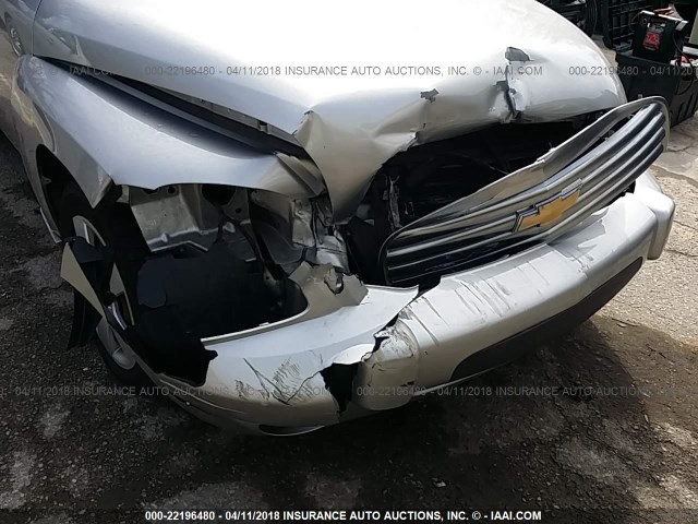3GNDA13D28S558348 - 2008 CHEVROLET HHR LS SILVER photo 6