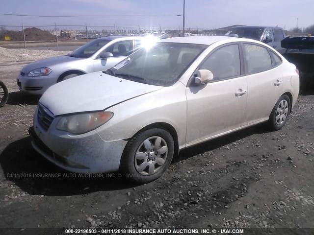 KMHDU46DX9U632528 - 2009 HYUNDAI ELANTRA GLS/SE WHITE photo 2