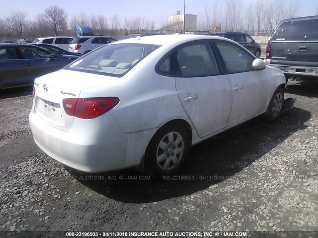 KMHDU46DX9U632528 - 2009 HYUNDAI ELANTRA GLS/SE WHITE photo 4