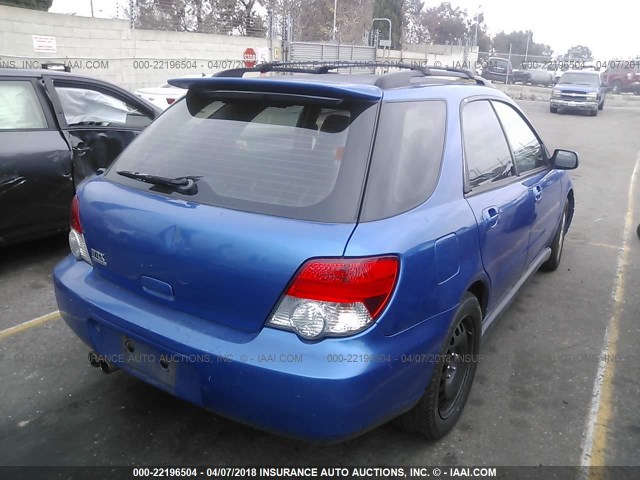 JF1GG29654H807558 - 2004 SUBARU IMPREZA WRX BLUE photo 4