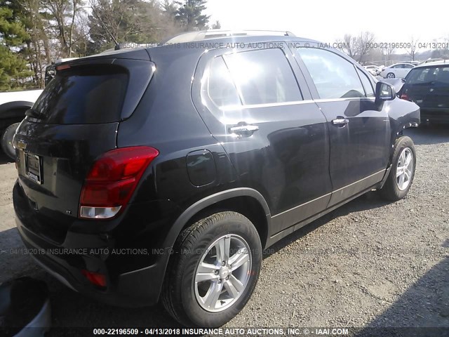 3GNCJPSB0JL281360 - 2018 CHEVROLET TRAX 1LT BLACK photo 4