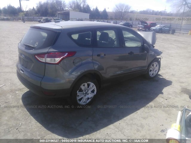 1FMCU0F74EUA13156 - 2014 FORD ESCAPE S GRAY photo 4