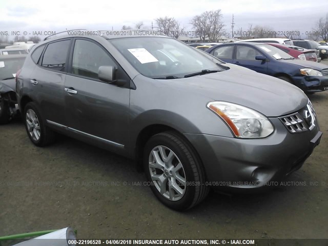 JN8AS5MV8BW682003 - 2011 NISSAN ROGUE S/SV/KROM ნაცრისფერი ფოტო 1