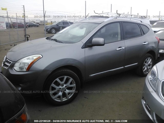 JN8AS5MV8BW682003 - 2011 NISSAN ROGUE S/SV/KROM ნაცრისფერი ფოტო 2